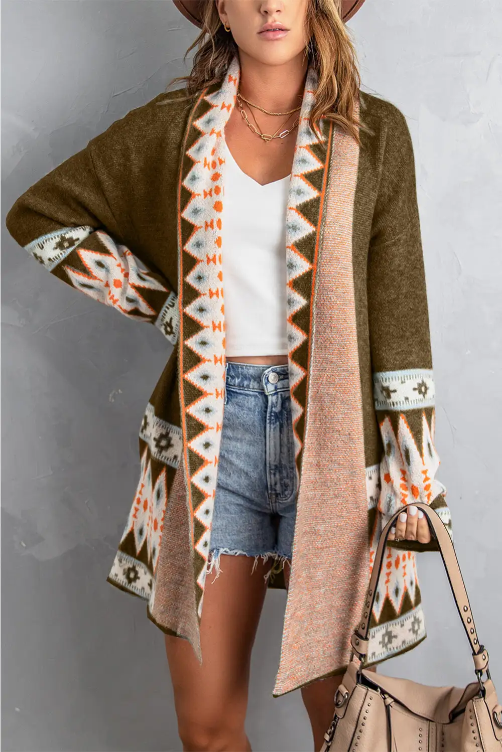 Modern Layer Open Front Cardigan
