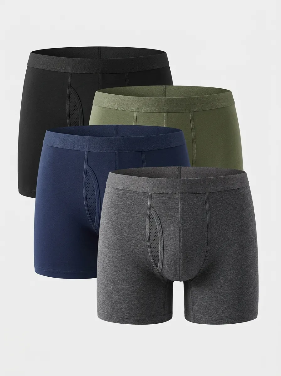 Casual Casual Look Men' Four Pack Boxer Briefs