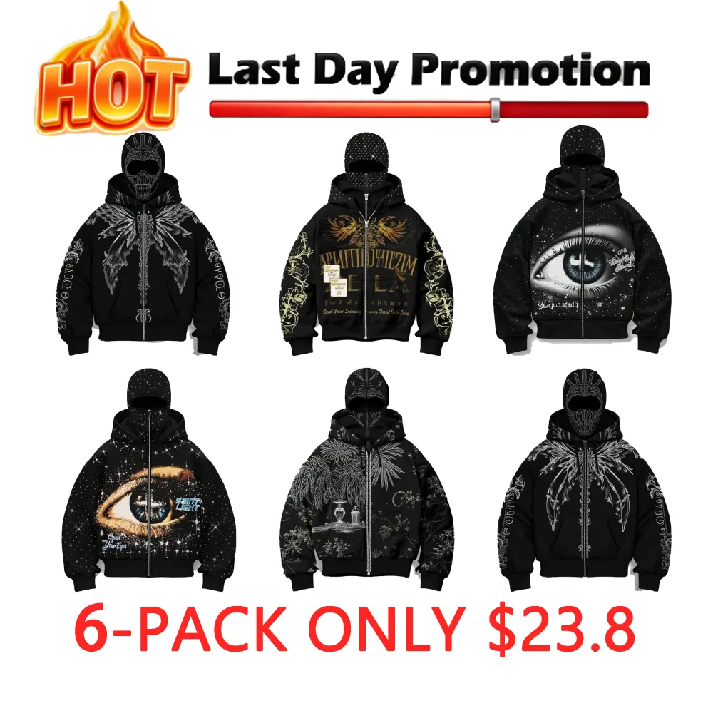 Men's Street-Style Rhinestone Windproof Warm 2-in-Hoodie w/Pockets & Zipper (Fall Winter) ships within 24 hours.Priority delivery in areas affected by heavy snow.