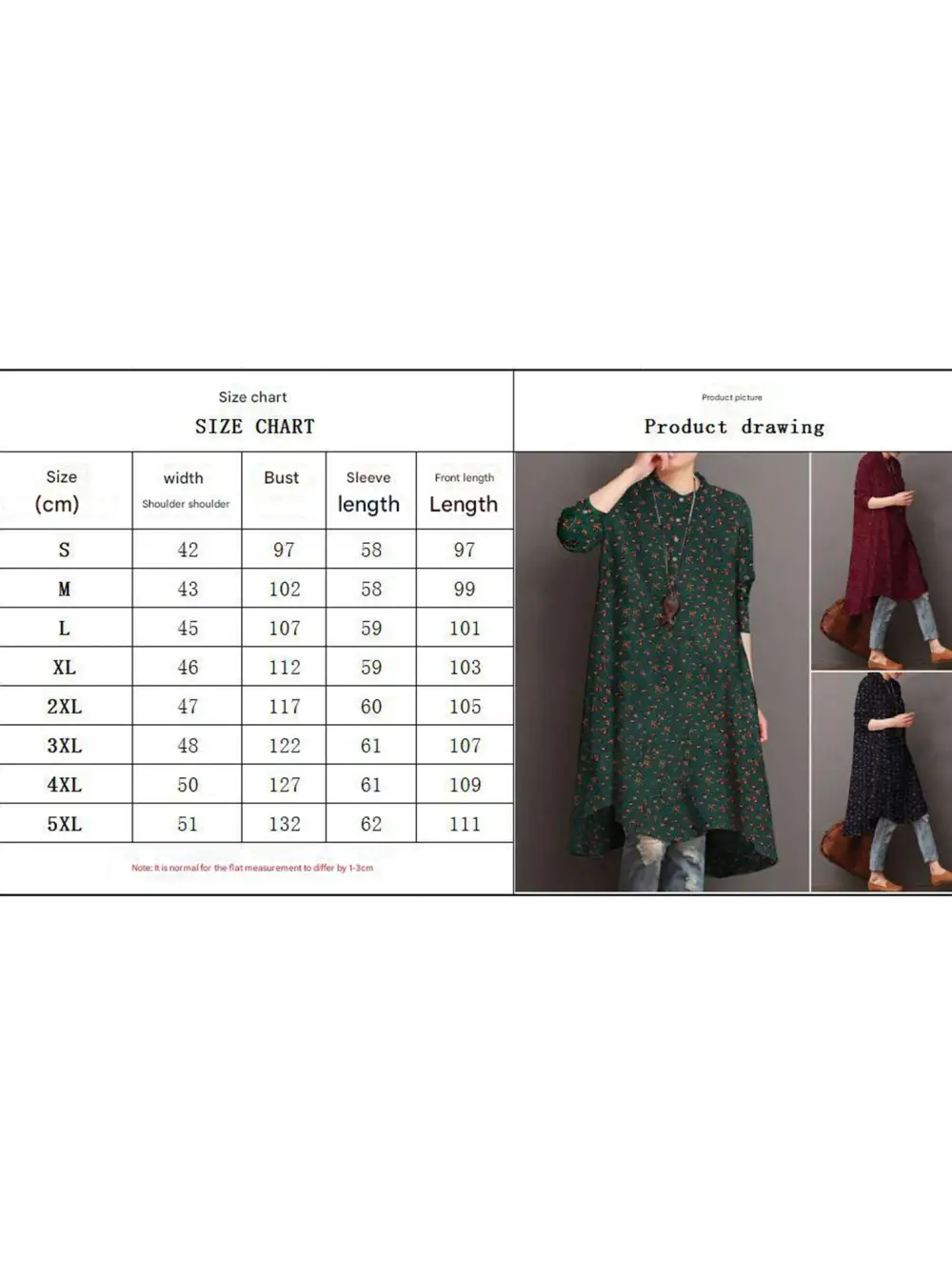 Vintage Long-Sleeved Floral Print Shirt