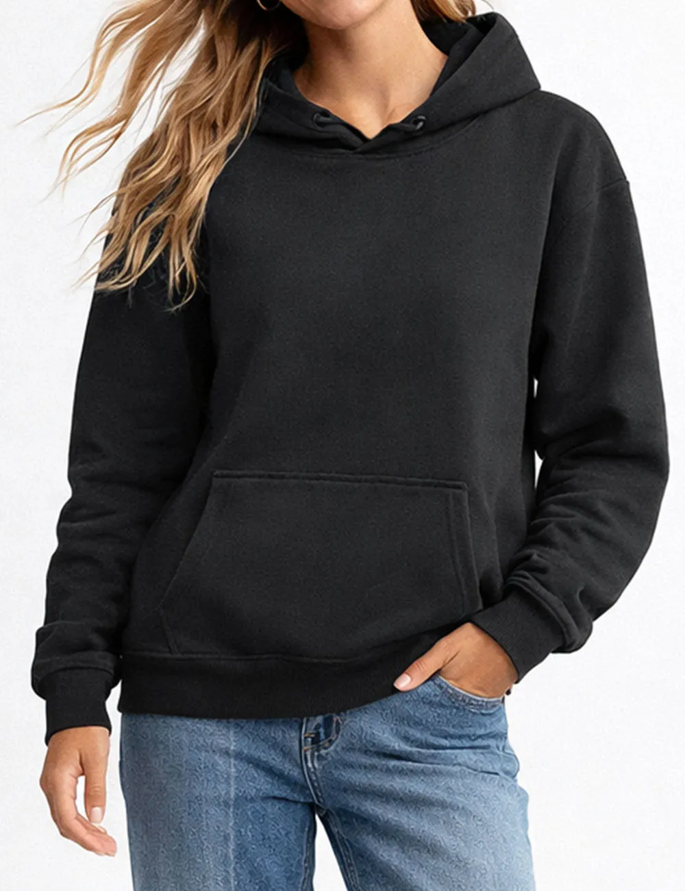 Everyday Pullover Hoodie Drawstring Long Sleeves Sweatshirt