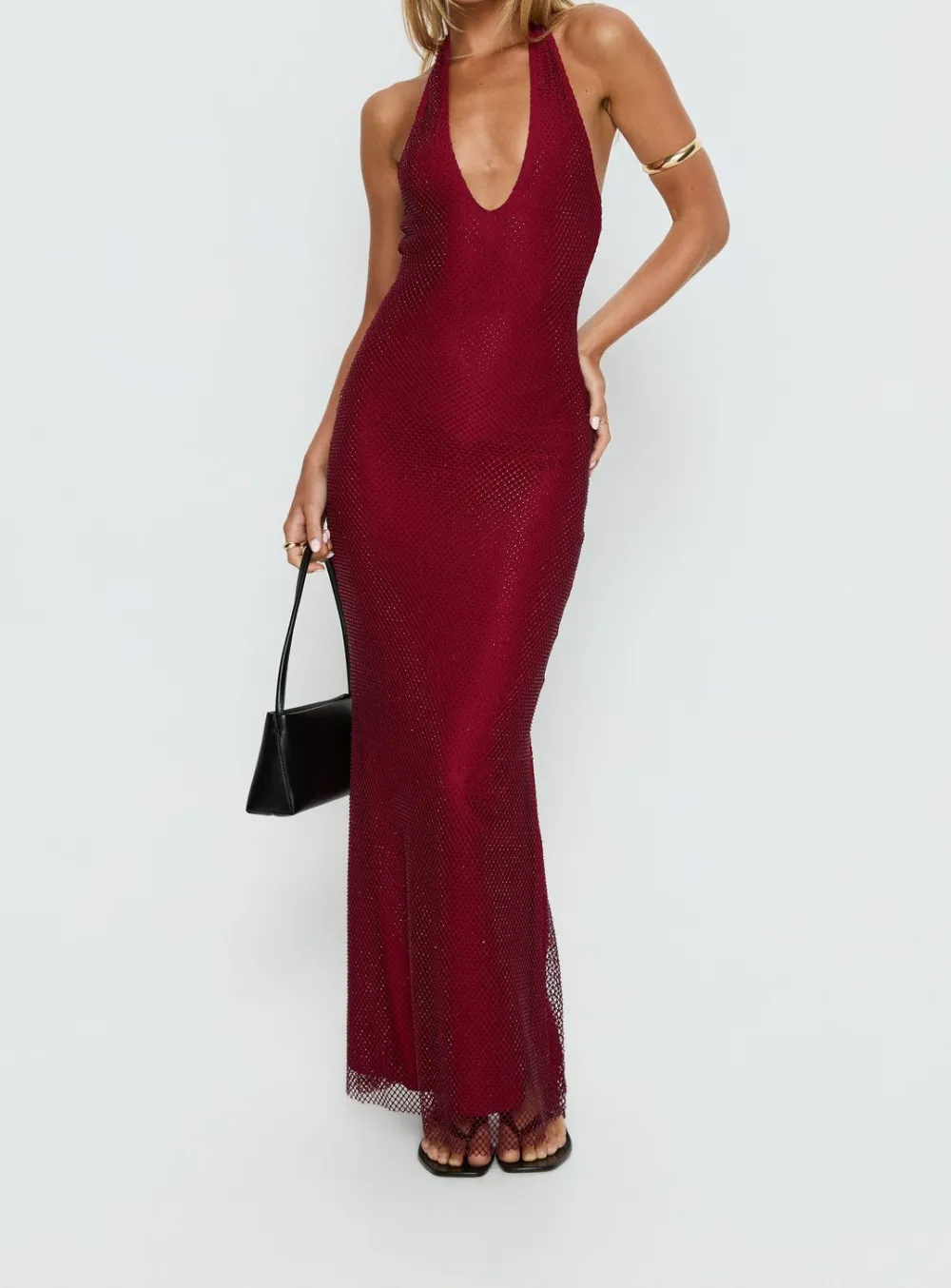 Simple Statement Halter Maxi Dress