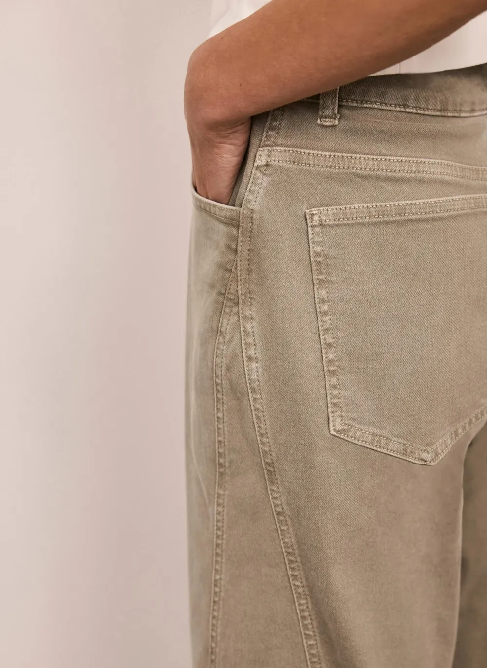 Plain Casual Style Wide-Leg Jeans