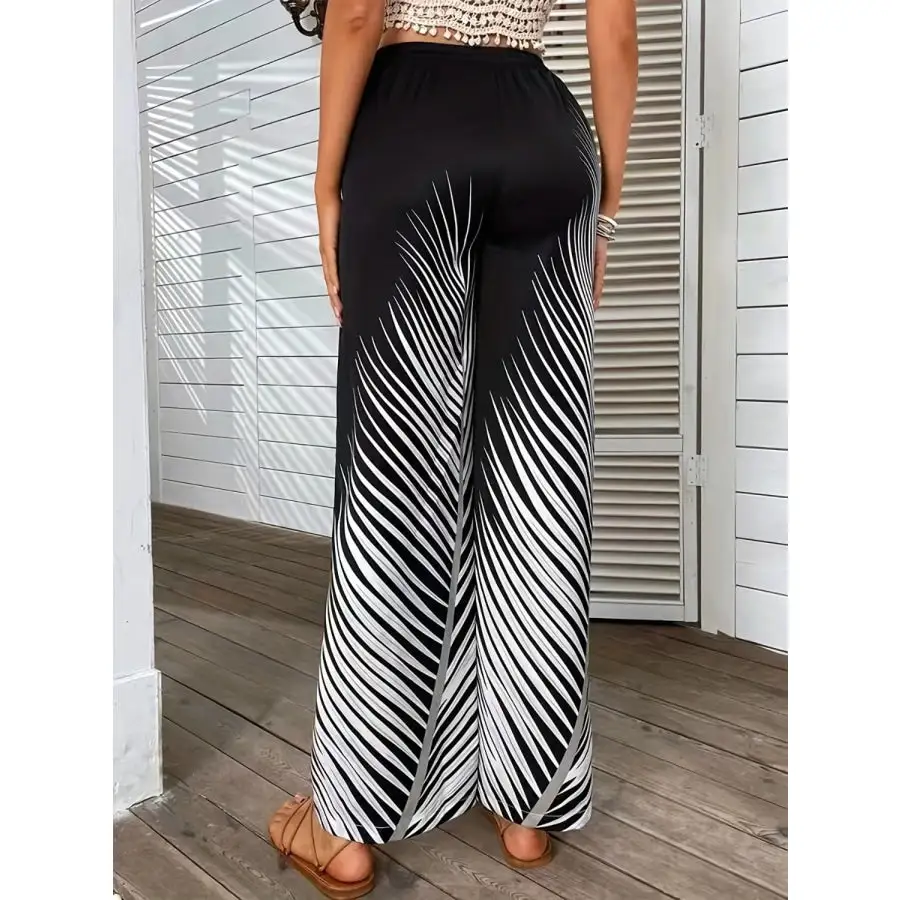 Everyday Printed Wide Leg Pants