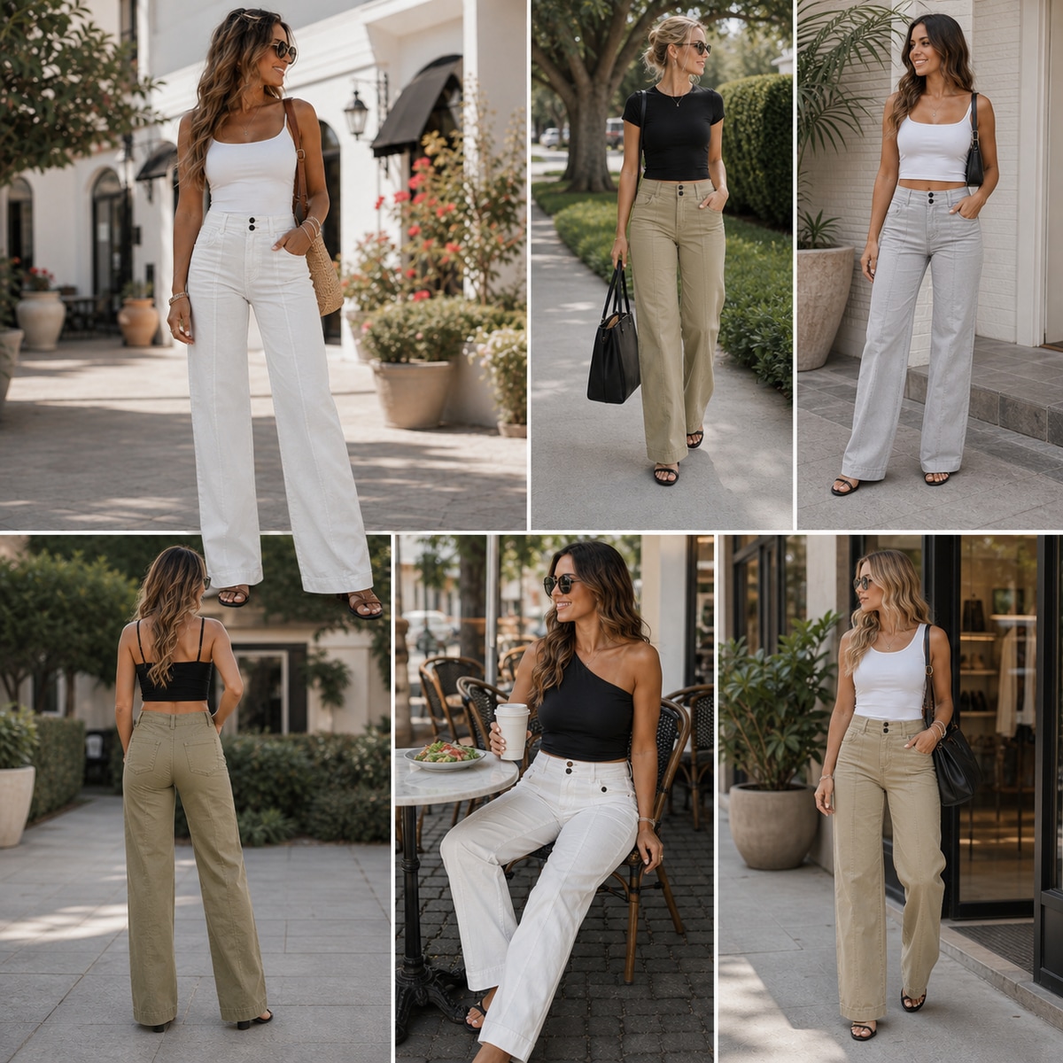 Everyday lifestyle outfit scenes