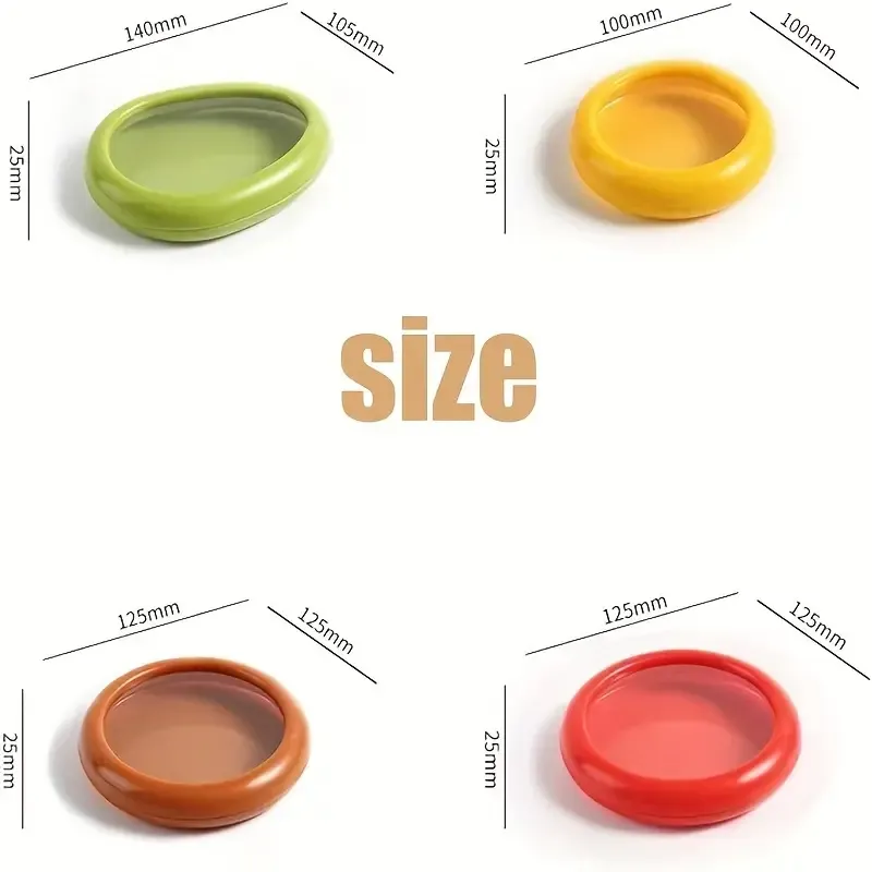 4 PCS Large Capacity Silicone Fruit Storage Box