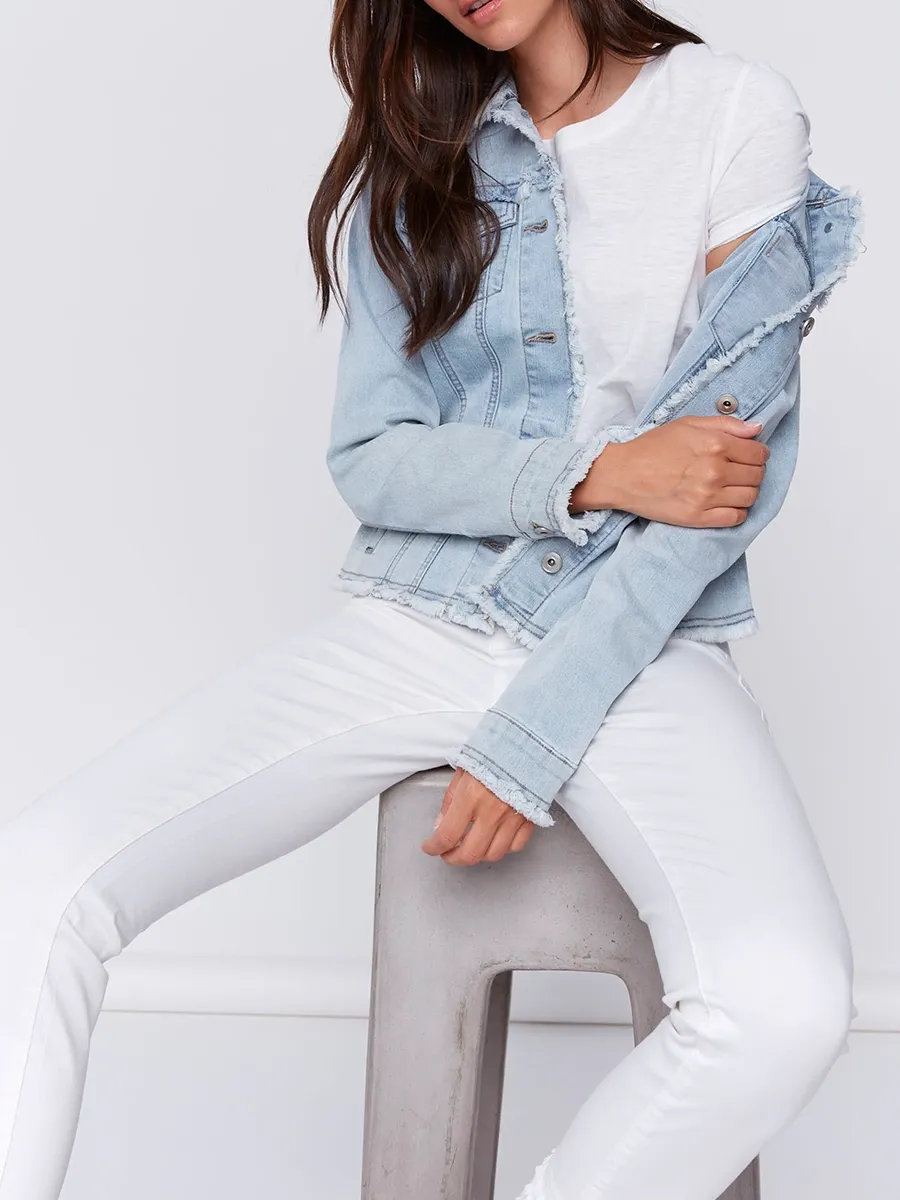 Women's Cotton Jacket With Multiple Pockets