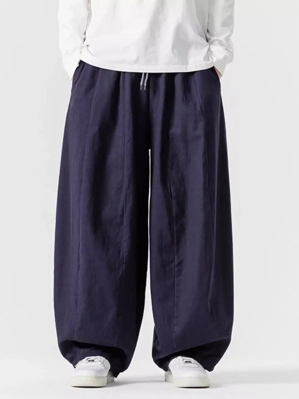 Men's Plus Size Loose Fit Drawstring Waist Casual