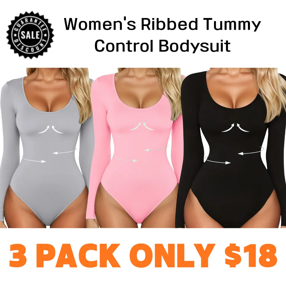 Women’s Ribbed Tummy Control Bodysuit