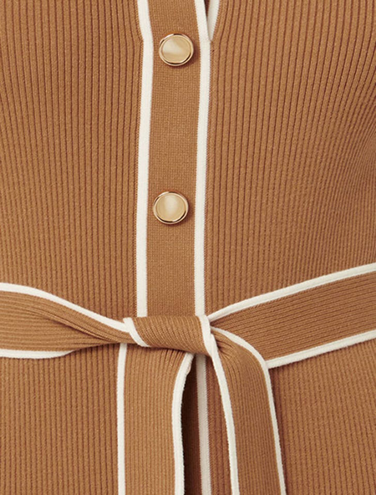 Tipped S/S A-Line Dress