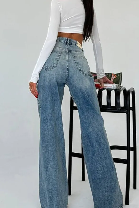 Street-Style Classic-Fit Denim Jeans