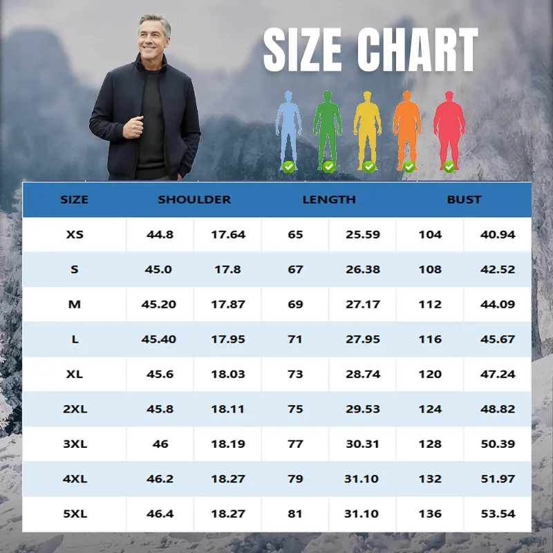 🔥 Winter Essential – 50% OFF Today! | Men's Zip-Up Warm Jacket All-Weather Protection