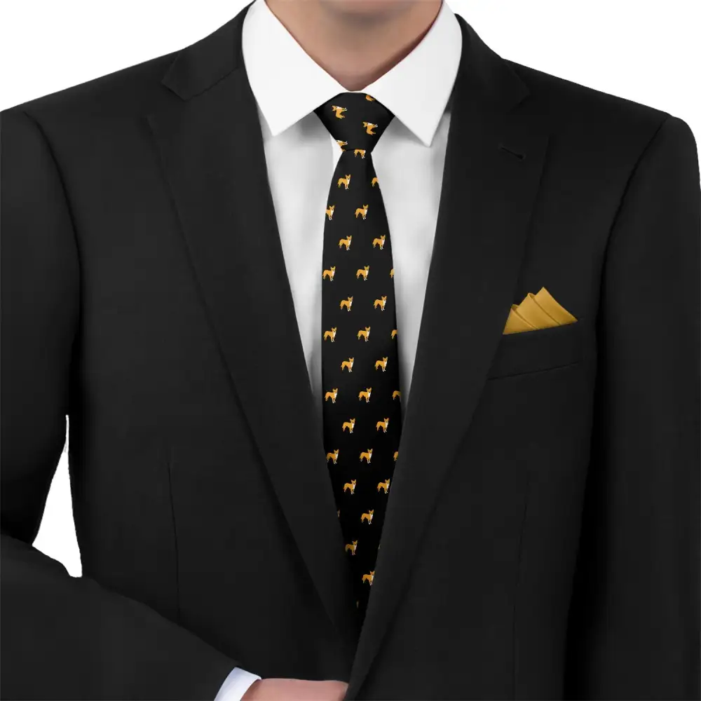 Chihuahua Dog Pattern Necktie