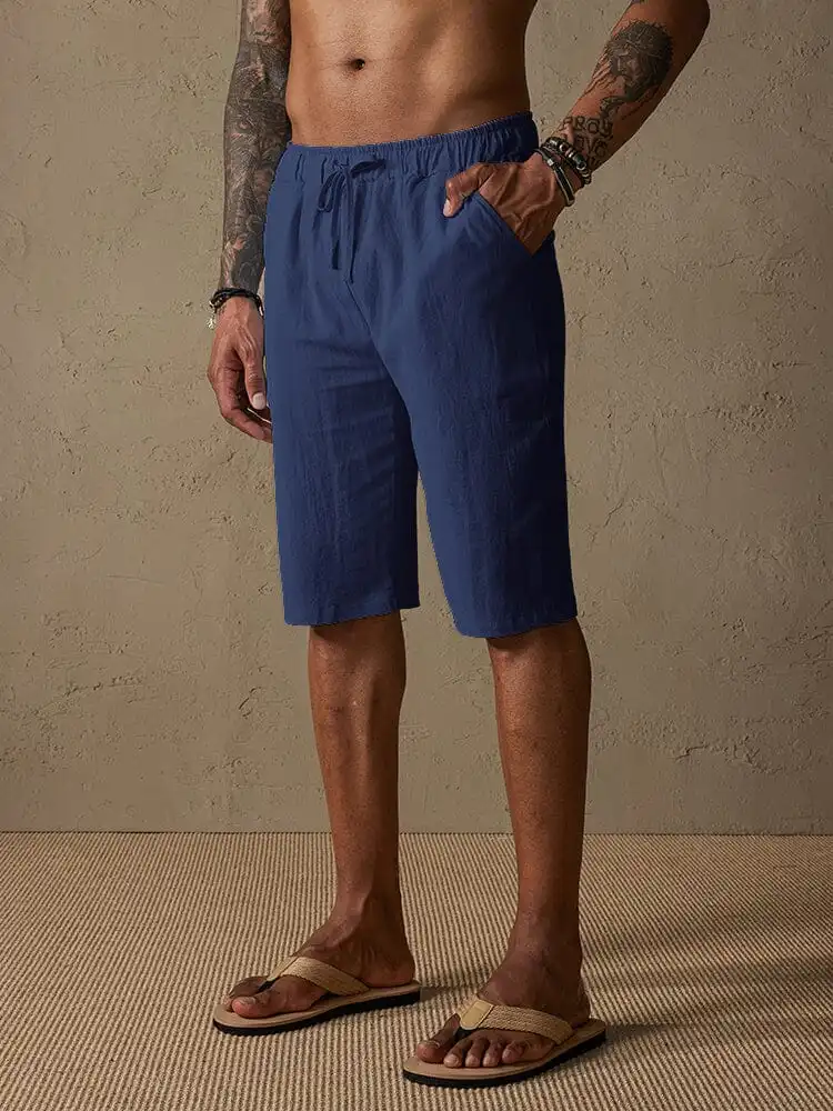 Men's Casual Cotton Drawstring Shorts