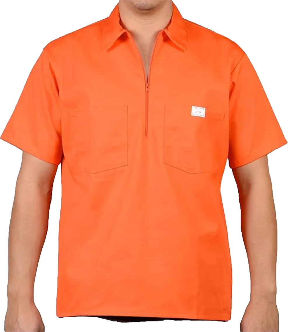 🧥 Short Sleeve 1/2 Zip Work Shirt – Built for Comfort. Made to Last.  🔥 Limited-Time Offer — 60% OFF This Week Only!