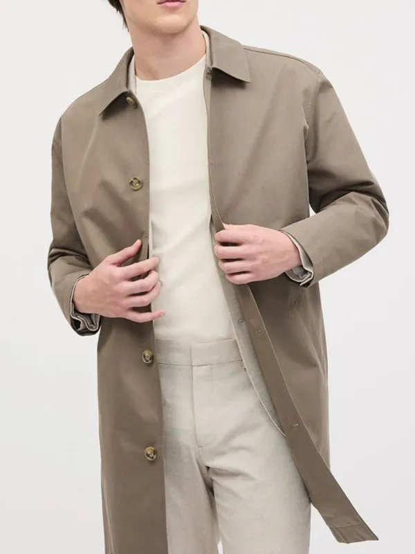 Urban brown Long Sleeve Classic Coat