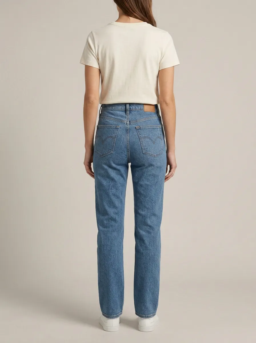 Uncomplicated High-Rise Denim Jeans