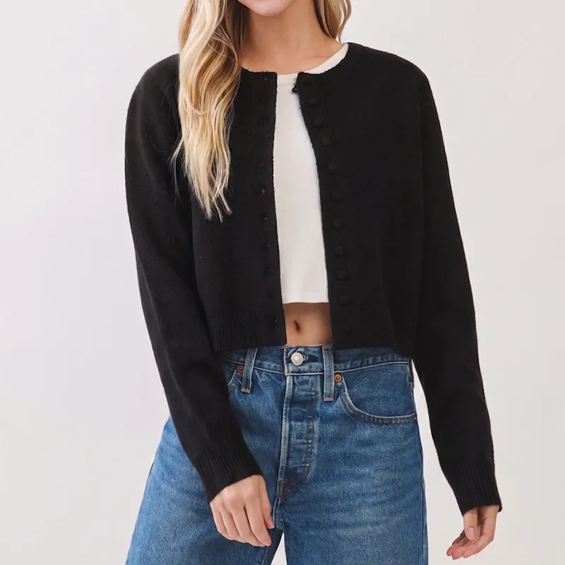 Relaxed Button Front Cardigan