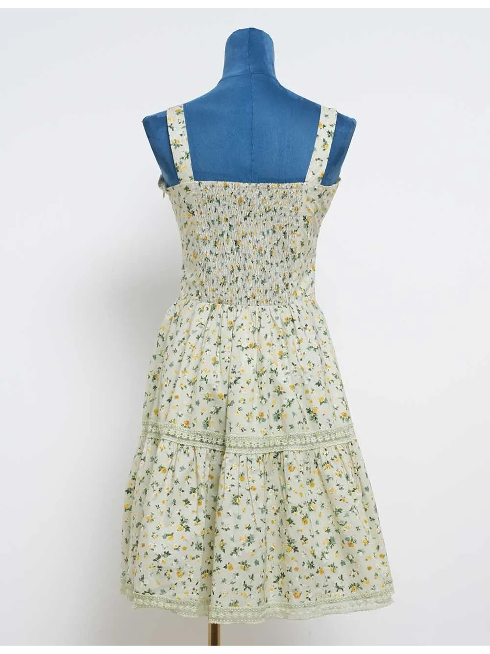 Romantic Lace Trim Sleeveless Mini Dress