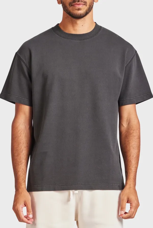 Short Sleeve Crew Neck Plain Tee