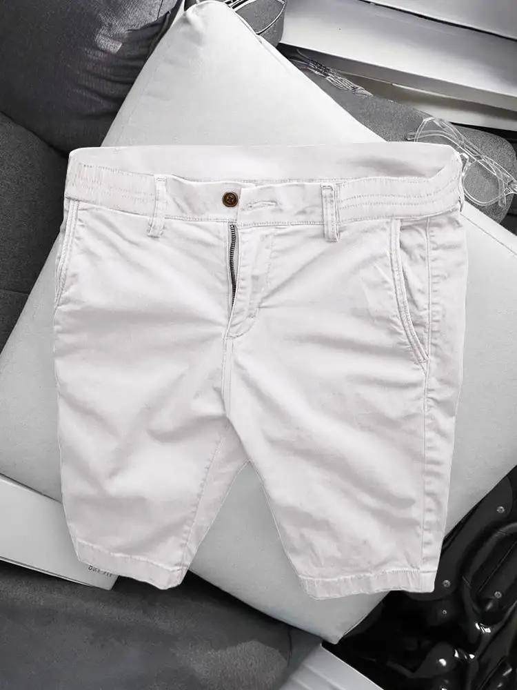 Men's Casual Business Straight Cotton Shorts