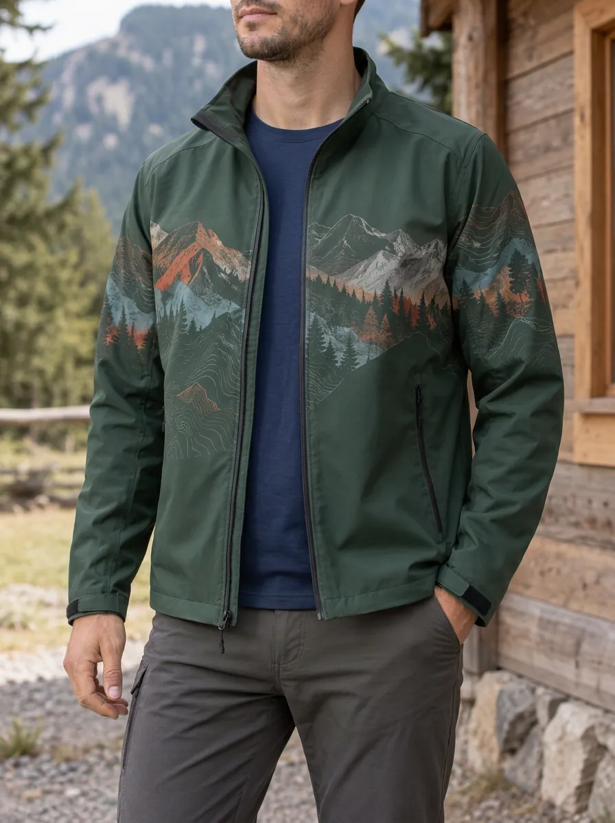 Men's Outdoor Hiking Mountain Forest Rugged Vista Jacket