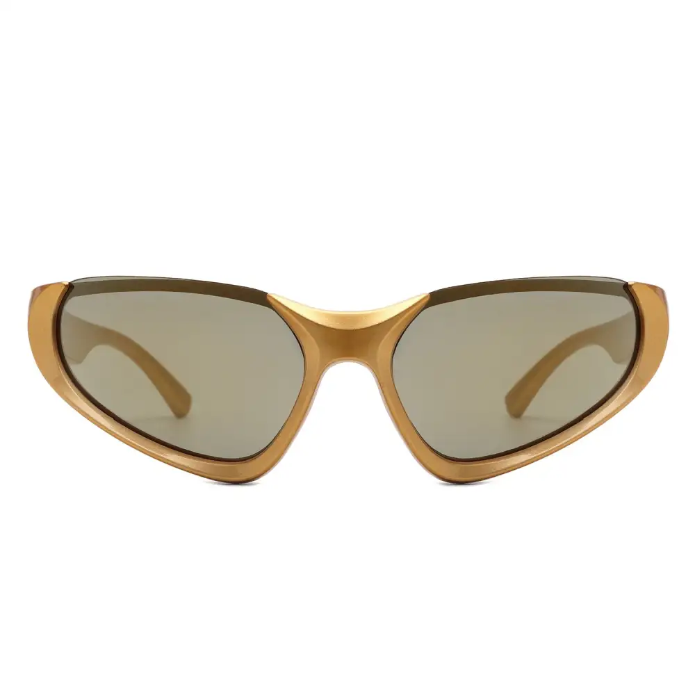 Rectangle Round Frame Sunglasses