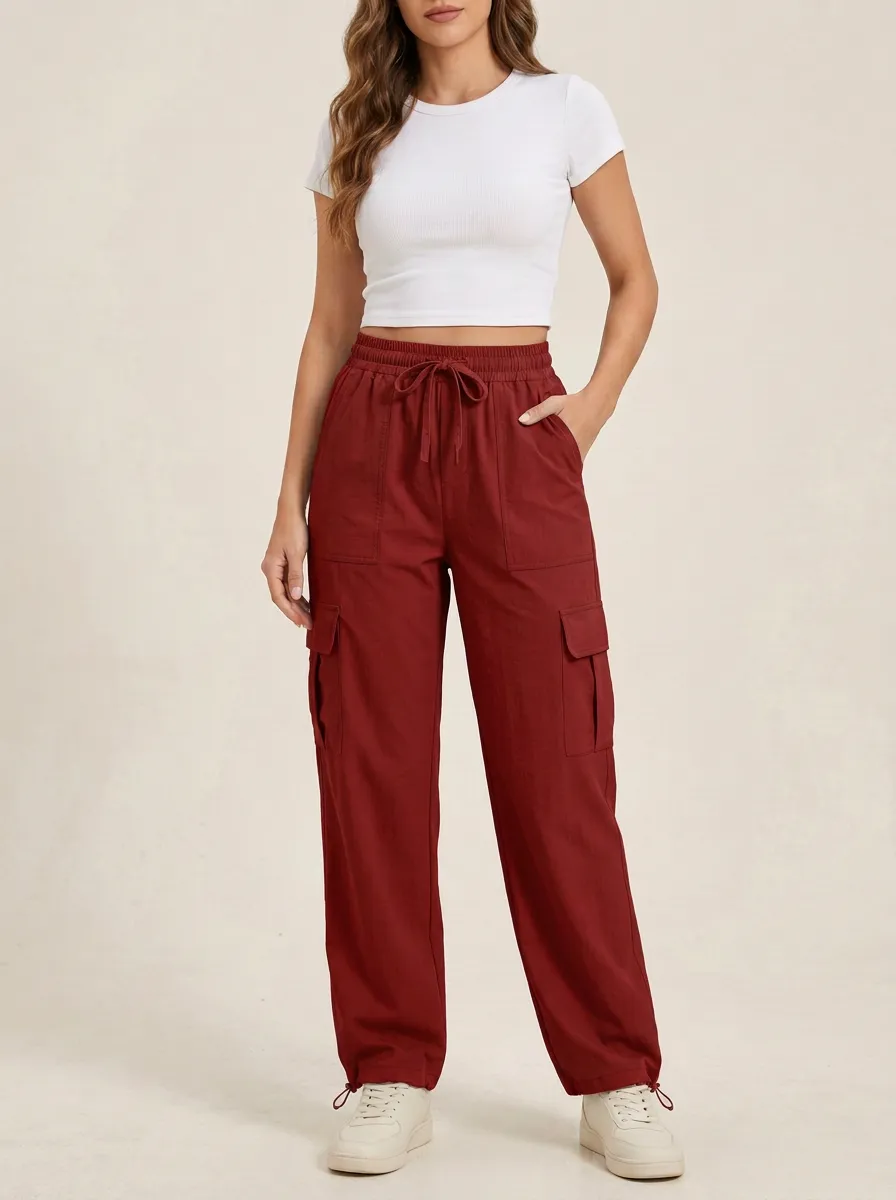 Women's Classic Coastal Inspired Cargo Cargo Work Pants