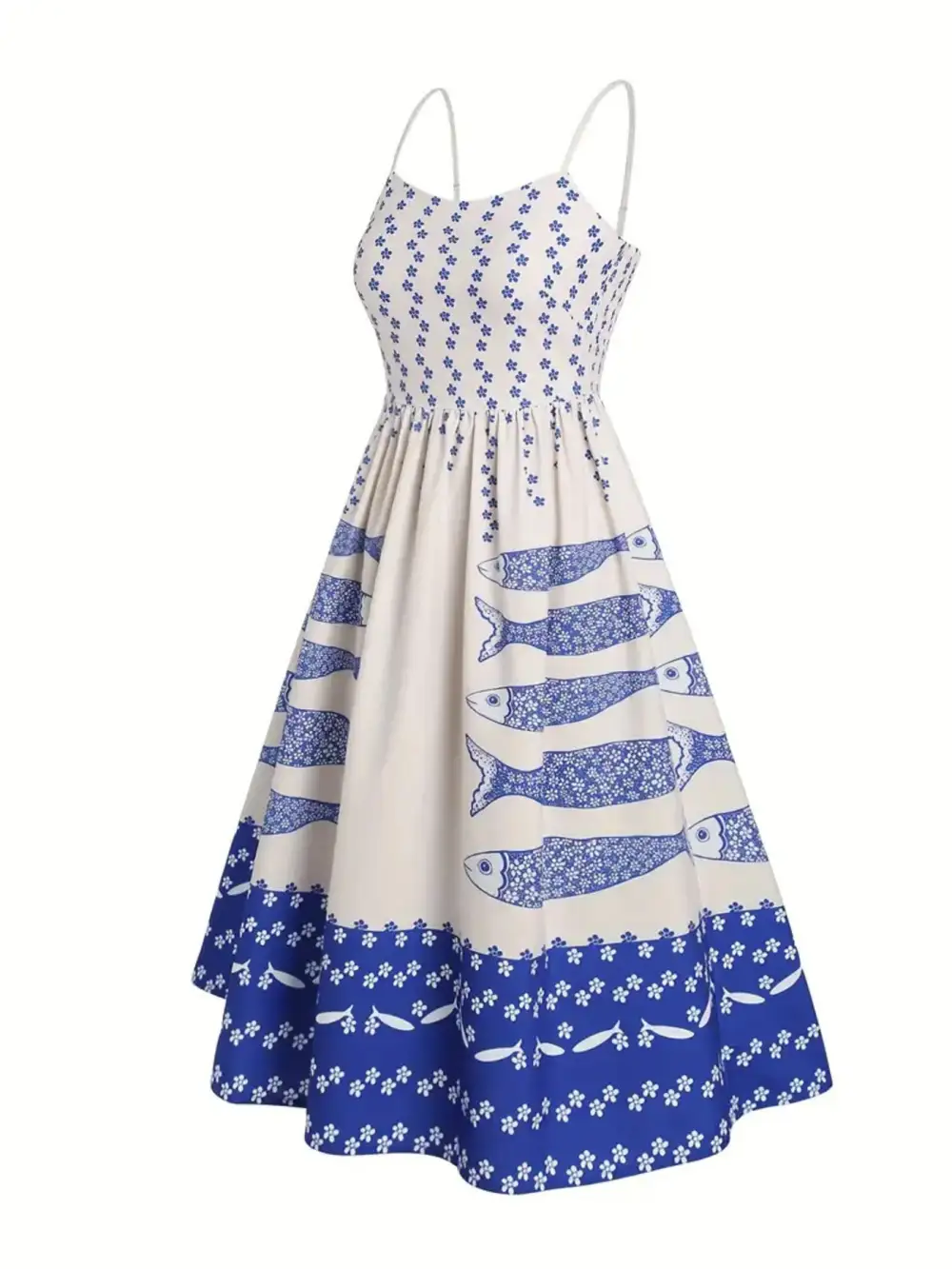 Sardine Spaghetti Strap Midi Dress