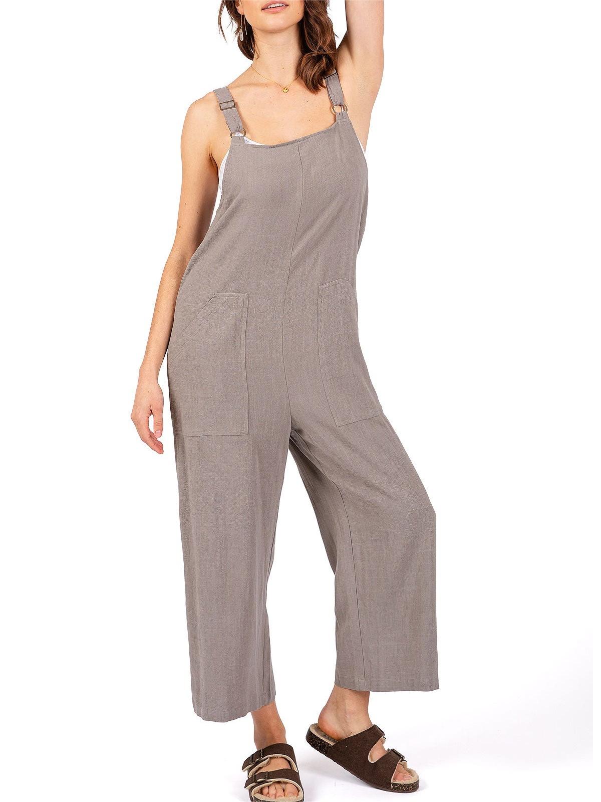 Light Gray Linen - Blend Overalls