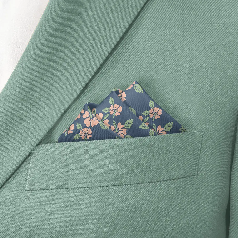Sleek Smart Floral Pocket Square