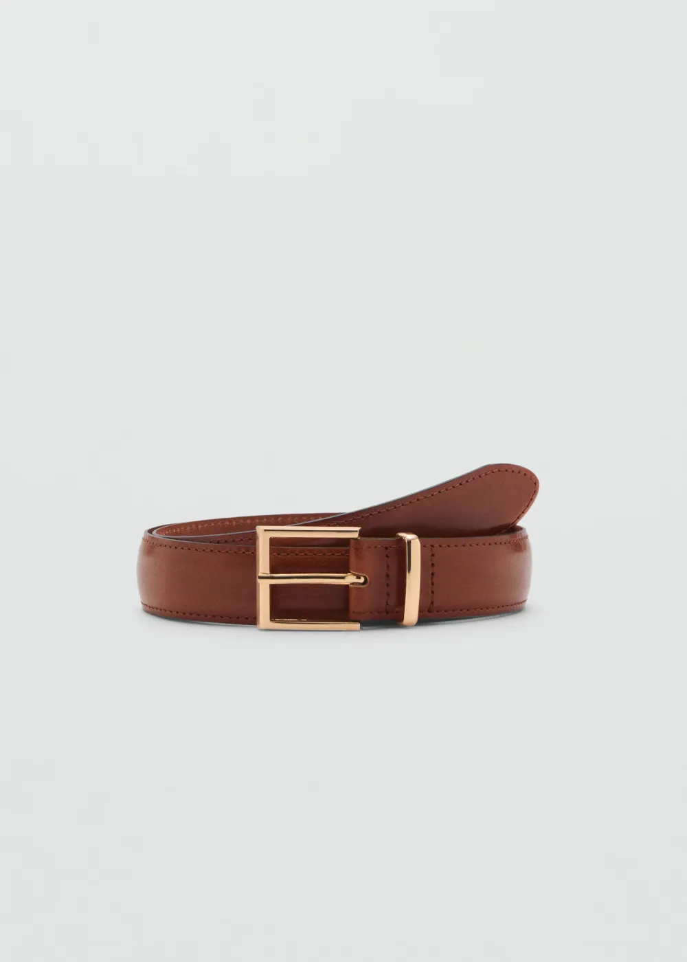 Casual Style Square Buckle Close Belts