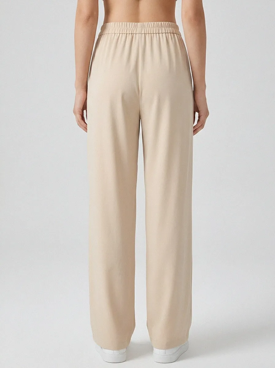 Women's Ice Silk High-Waisted Casual Pants