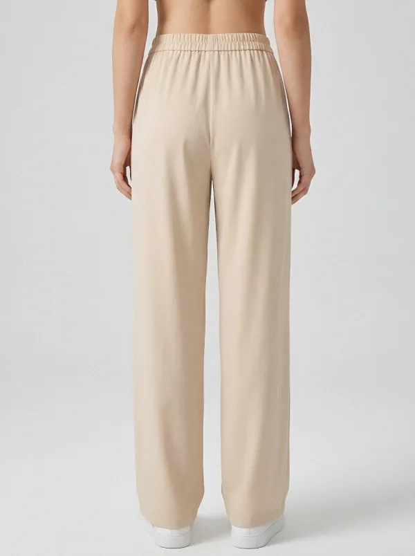 Women's Ice Silk High-Waisted Casual Pants