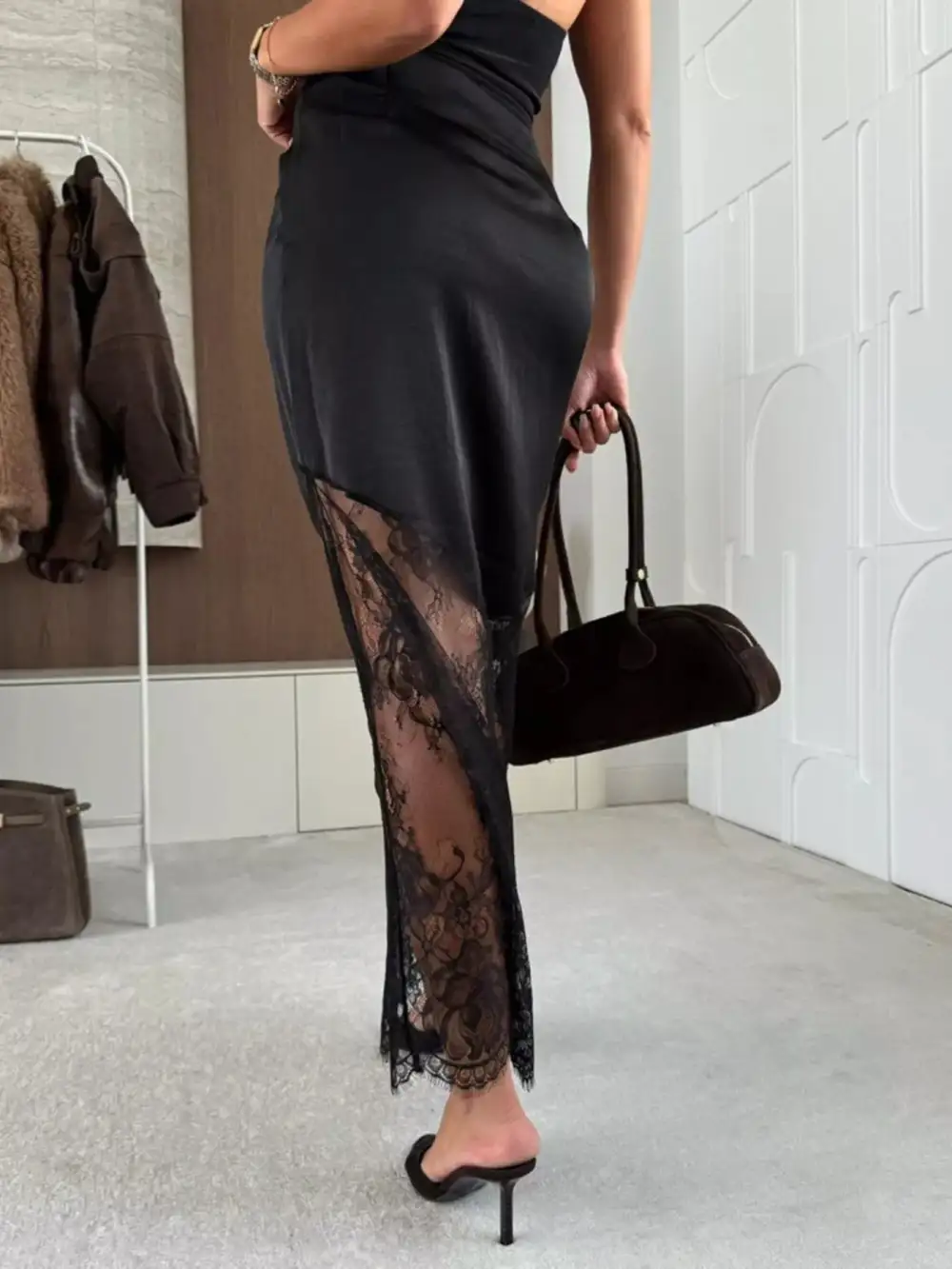 Lace Trim Skirt