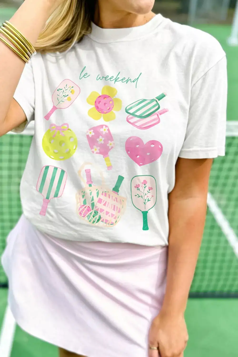 Graphic Round Neck Short Sleeve T Shirt