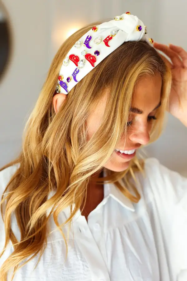 Top Knot Embellished Hair Headband