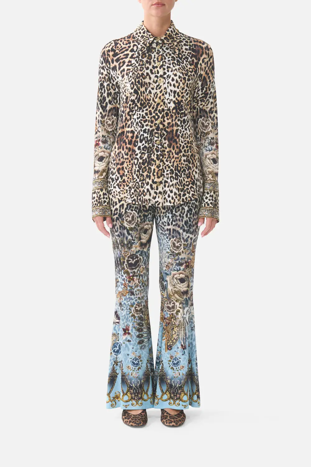 Printed Fitted Jersey Shirt