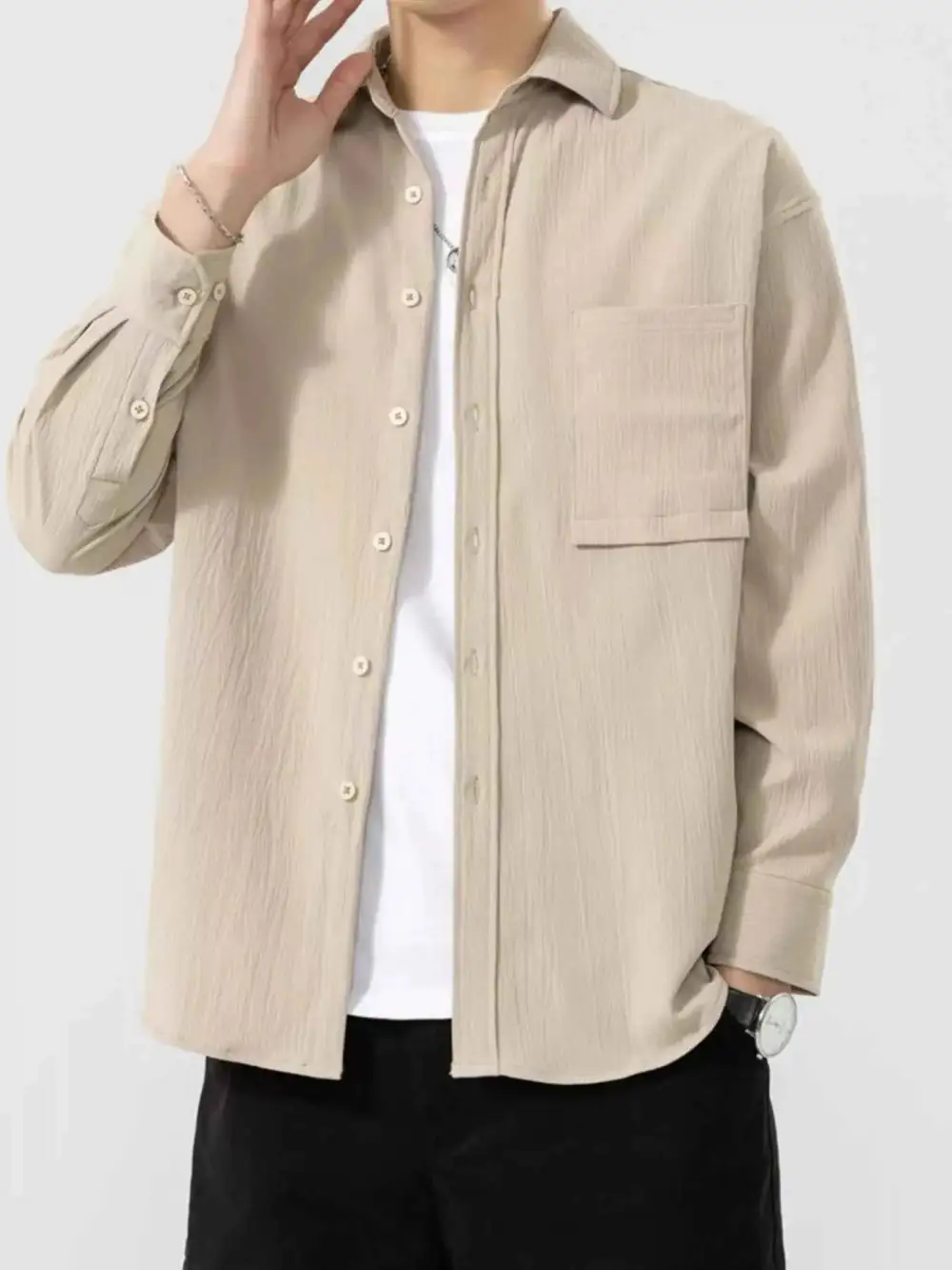 Everyday Button Up Long Sleeve Shirt