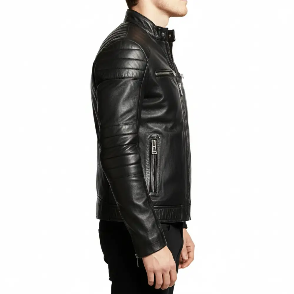 Urban Leather Biker Motorcycle Jacket