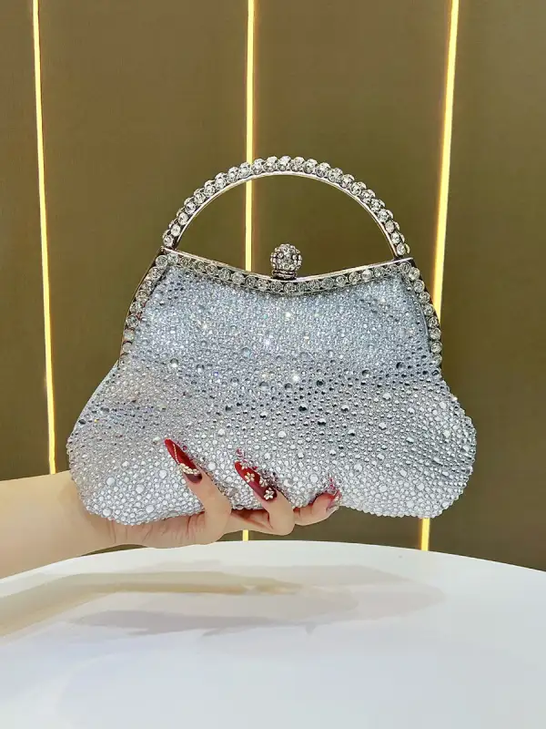 Chain Rhinestone Party Clutch Bag