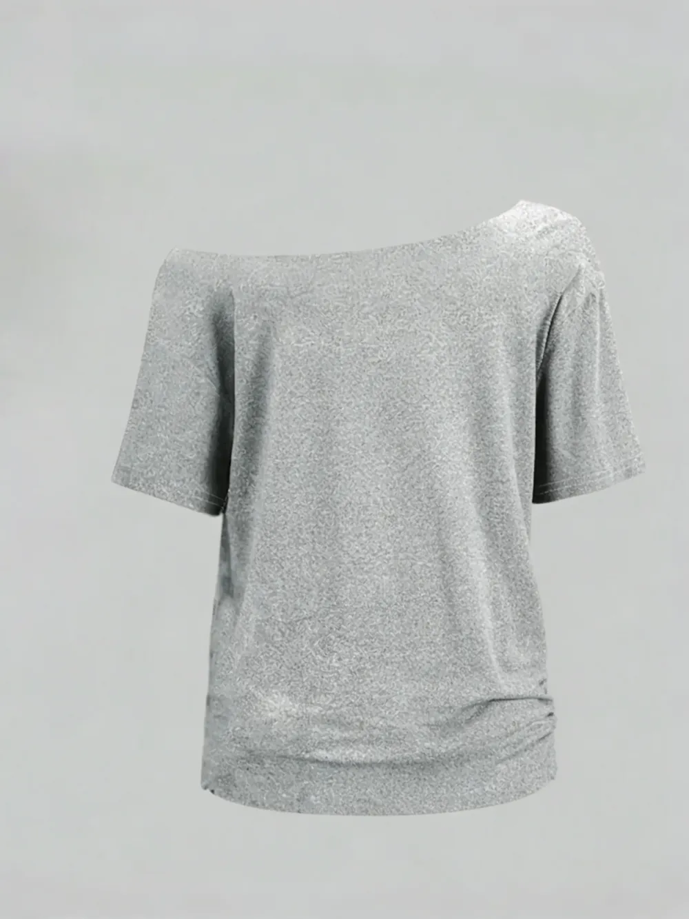 🔥 Women's Off-Shoulder Solid Color Tee | Casual Basic Short Sleeve T-Shirt