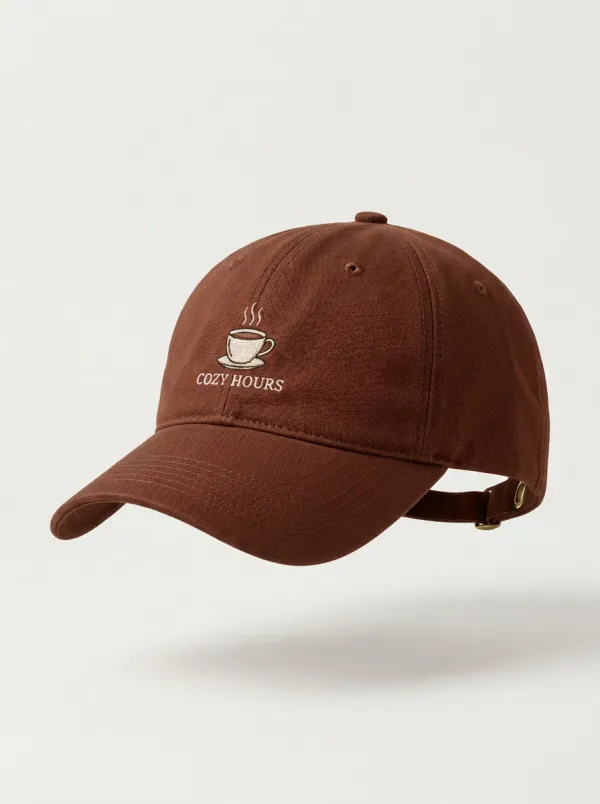Refined Coffee-Lover Embroidered Unisex Baseball Cap
