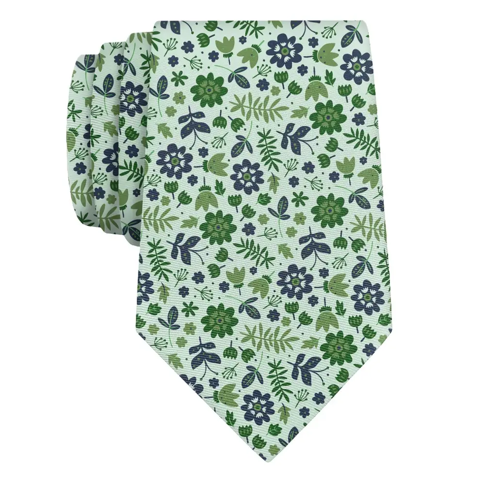 Elegant Floral Composition Necktie