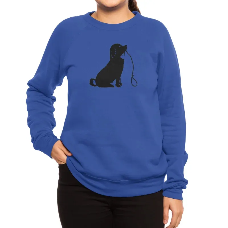 Minimalist Puppy Silhouette Sweatshirt