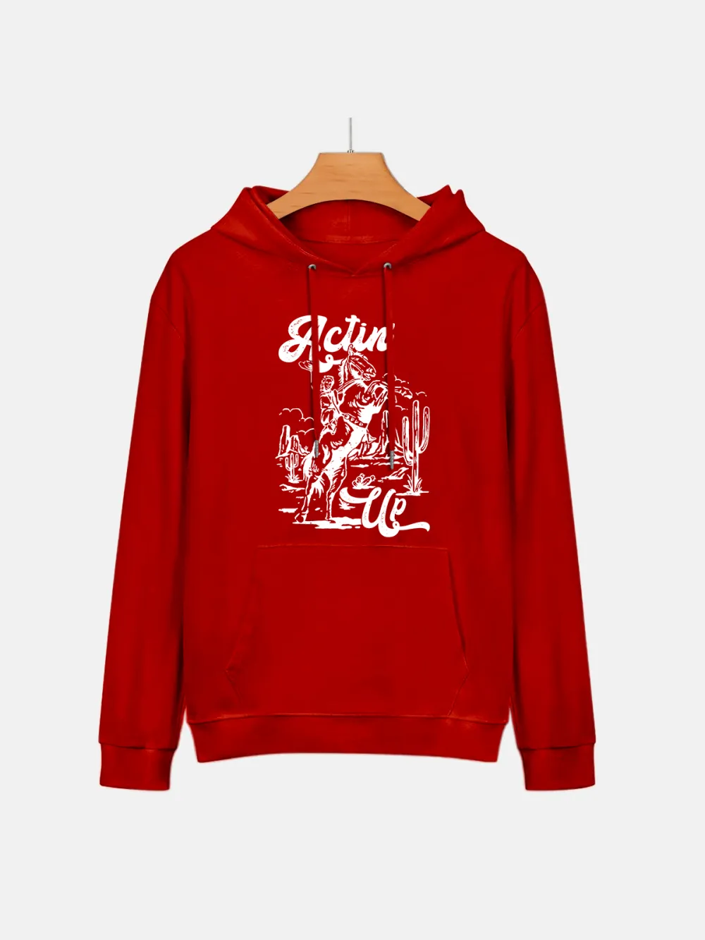 Riding Horse Pattern Hoodie