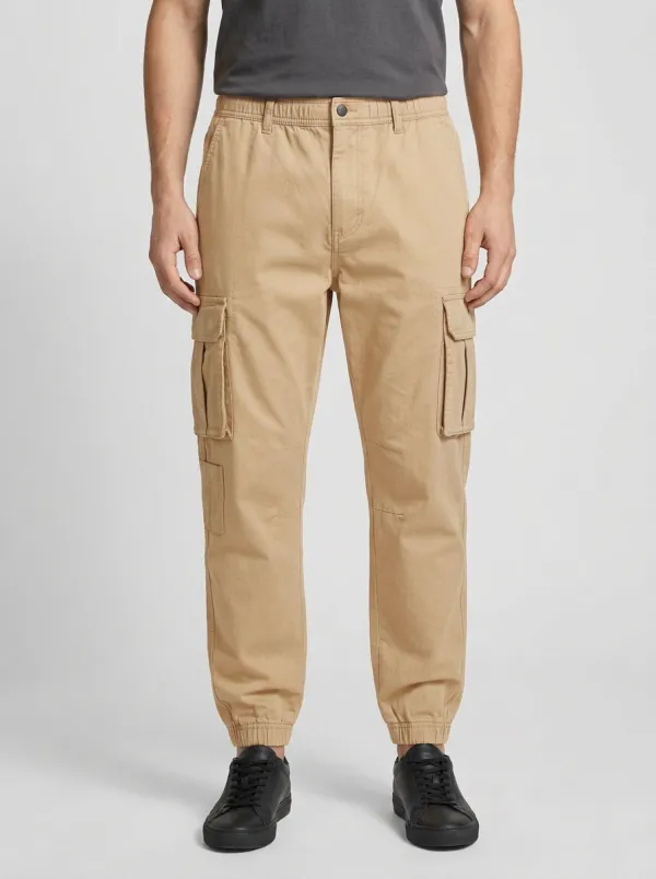 Multi-Pocket Jogger Solid-Style Men's Cargo Pants
