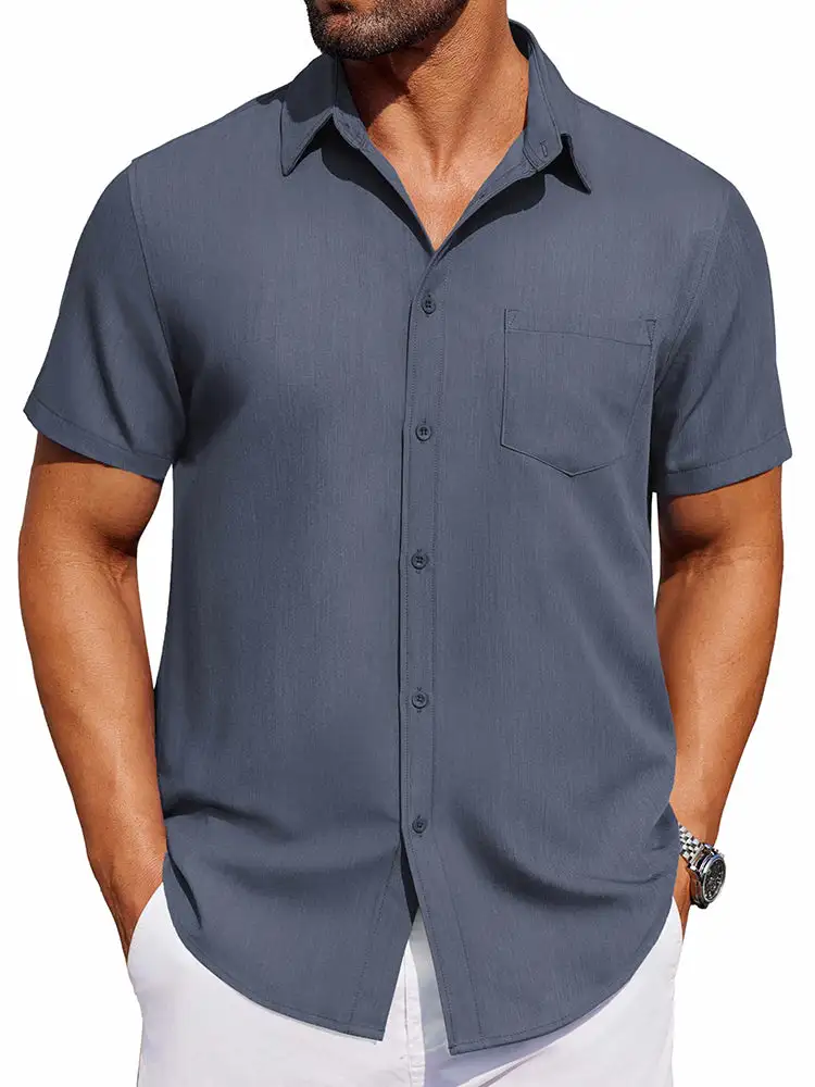 Casual Button Down Denim Shirt