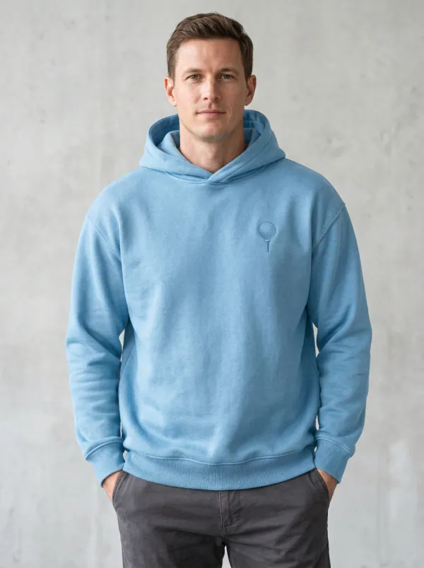 Classic Golf-Ball Ball-On-Tee Golf Casual Hoodie