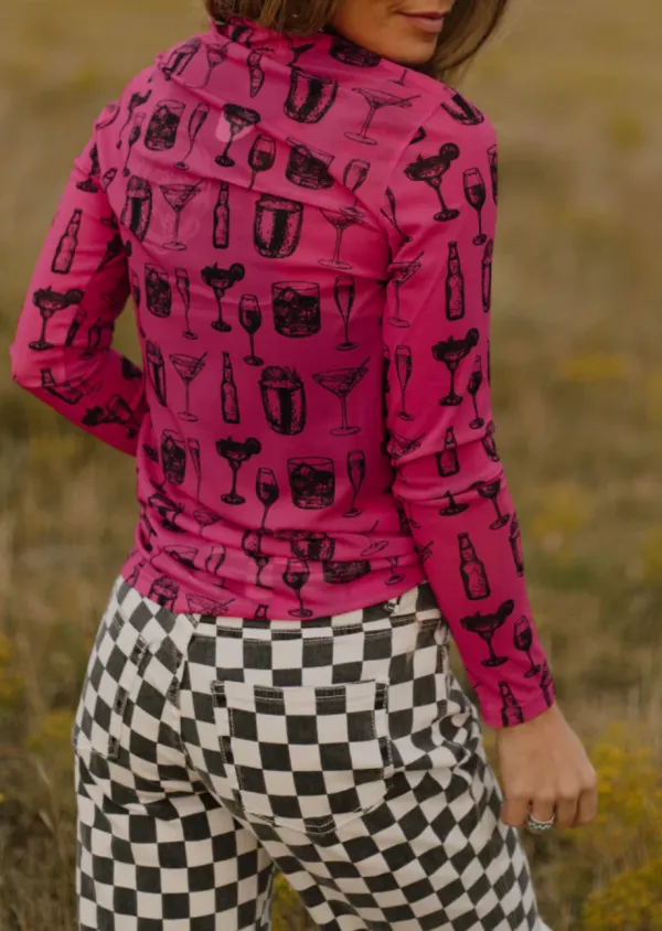 Buy You Drink Mesh Top